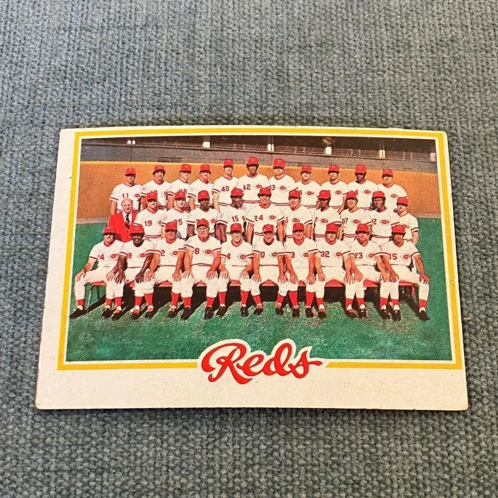 1978 Topps Cincinnati Reds Baseball Card Trading Card